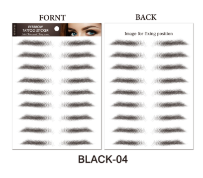 sengpan jewelry gifts for women hot sale new 4D Hair Like Eyebrows Makeup Waterproof Eyebrow Tattoo Sticker Long Lasting Natural Fake Eyebrow Stickers Cosmetics