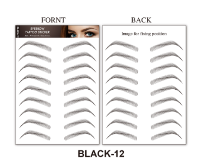 sengpan jewelry gifts for women hot sale new 4D Hair Like Eyebrows Makeup Waterproof Eyebrow Tattoo Sticker Long Lasting Natural Fake Eyebrow Stickers Cosmetics