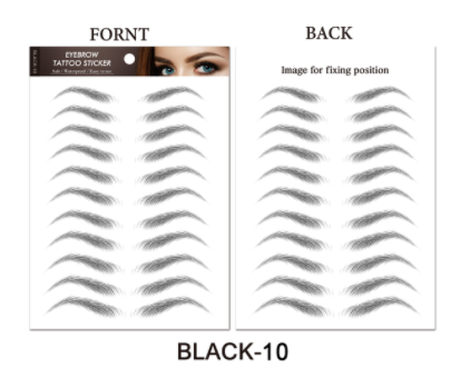 sengpan jewelry gifts for women hot sale new 4D Hair Like Eyebrows Makeup Waterproof Eyebrow Tattoo Sticker Long Lasting Natural Fake Eyebrow Stickers Cosmetics