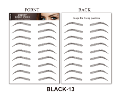 sengpan jewelry gifts for women hot sale new 4D Hair Like Eyebrows Makeup Waterproof Eyebrow Tattoo Sticker Long Lasting Natural Fake Eyebrow Stickers Cosmetics