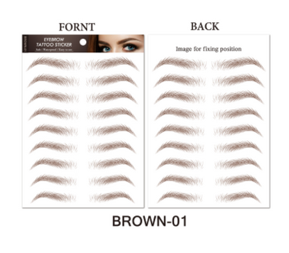 sengpan jewelry gifts for women hot sale new 4D Hair Like Eyebrows Makeup Waterproof Eyebrow Tattoo Sticker Long Lasting Natural Fake Eyebrow Stickers Cosmetics