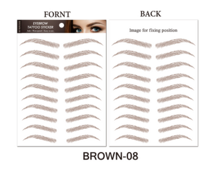 sengpan jewelry gifts for women hot sale new 4D Hair Like Eyebrows Makeup Waterproof Eyebrow Tattoo Sticker Long Lasting Natural Fake Eyebrow Stickers Cosmetics