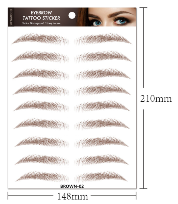 sengpan jewelry gifts for women hot sale new 4D Hair Like Eyebrows Makeup Waterproof Eyebrow Tattoo Sticker Long Lasting Natural Fake Eyebrow Stickers Cosmetics