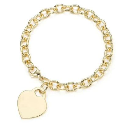 Designer Heart Bracelets Jewelry High Quality 18K Gold Plated Love Gift Jewelry for Womens New Stainless Steel Non Fade Bracelet Wholesale