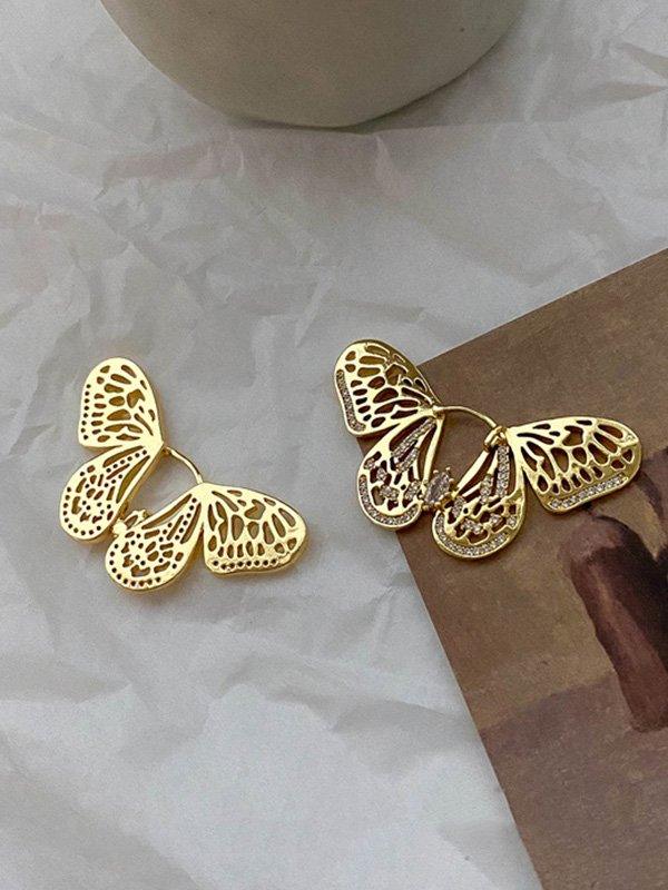 sengpan 2024 New Original Stylish Butterfly Shaped Diamond Earrings