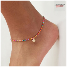 sengpan western jewelry for women Halloween gift Fashion Gold Multilayer Anklets Set For Women Girls Punk Snake Beads Chain Anklets Butterfly Ankle Bracelet Foot Jewelry