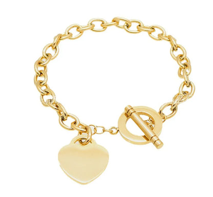 Designer Heart Bracelets Jewelry High Quality 18K Gold Plated Love Gift Jewelry for Womens New Stainless Steel Non Fade Bracelet Wholesale