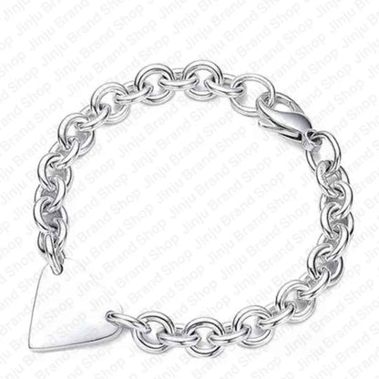 fine sterling silver jewelry 925 bracelet designer charm bracelet Hearts Girlfriend Lady gift luxury braclets bracelet designer for woman bracelets free shipping