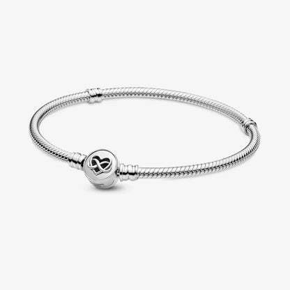 New S925 Sterling Sliver Color Basic Multiple Snake Bone Chain Bracelet For Women Gift Luxury Jewelry Fit Original Pandora Charm