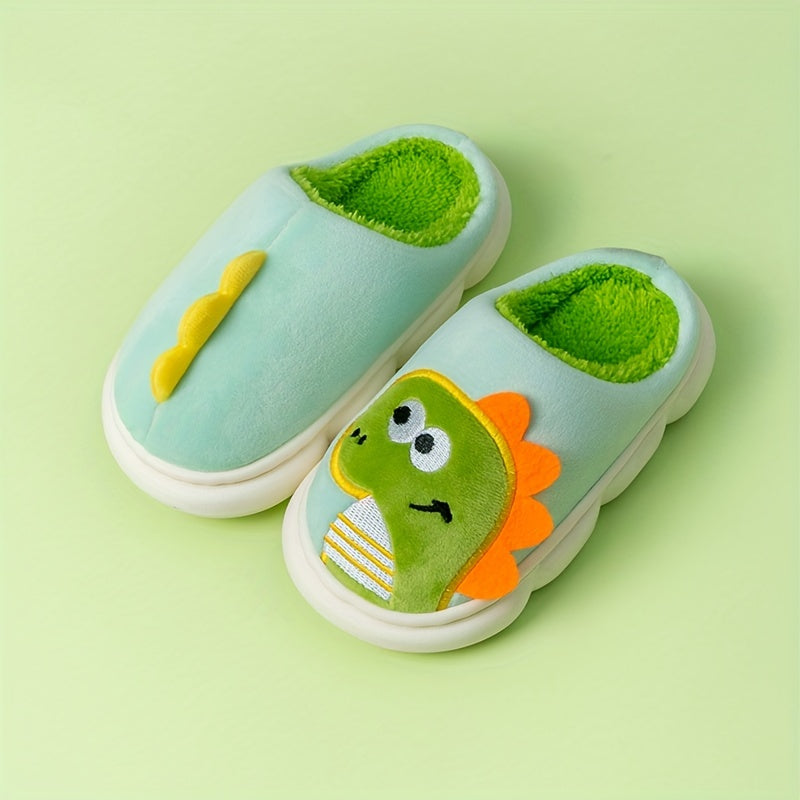 Cozy Cartoon Fleece House Shoes - Ultra-Comfortable and Cozy Design with Non-Slip Sole, Soft and Gentle Bottom, Perfect for Indoor Play and Lounging, Suitable for Both Boys and Girls, Ideal for Cold Autumn and Winter Days