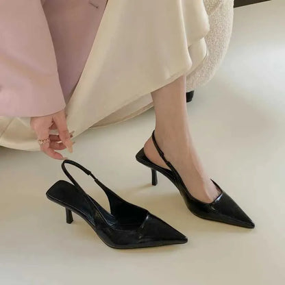 Dress Shoes Women Silver High Heels Pointy Sandals  Summer New Fashion Pumps Women Buckle Strap Stilettos Ladies Sexy Sandals High Heels H240521