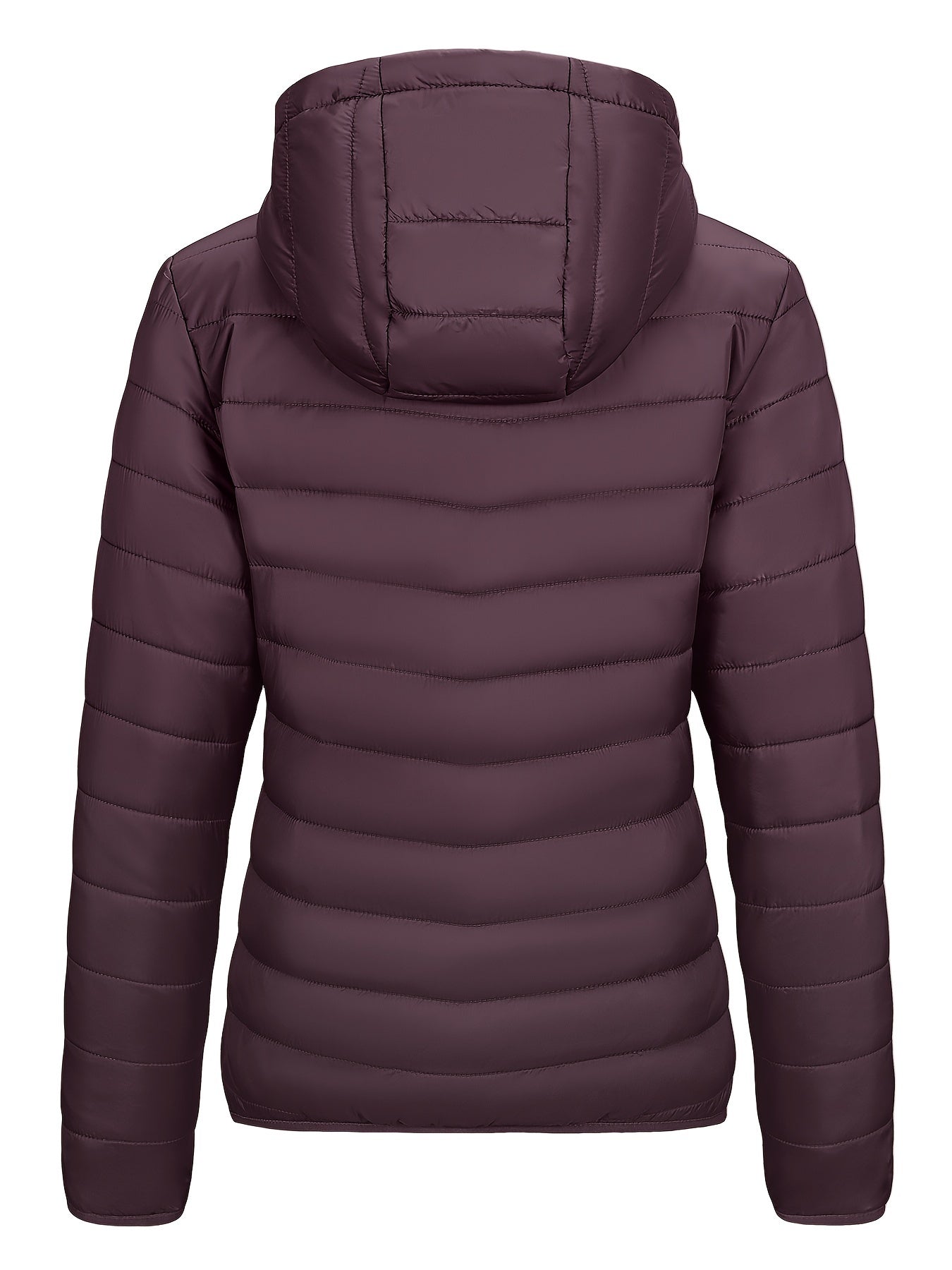 Women's Ultra-Lightweight Packable Full-Zip Puffer Jacket with Hood - Water-Resistant, Quilted, Insulated, Breathable, Windproof Winter Coat for Outdoor Activities - Ideal for Hiking, Camping, Travel, and Daily Wear