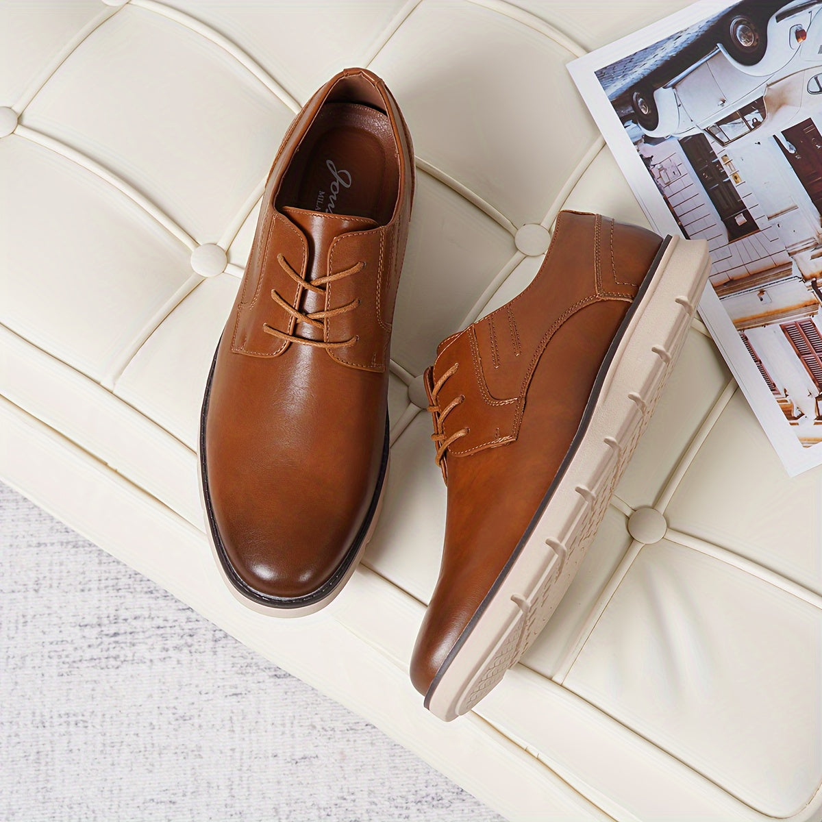 Mens Casual Shoes Non-Slip Simple Comfortable Casual Dress Shoes for Men