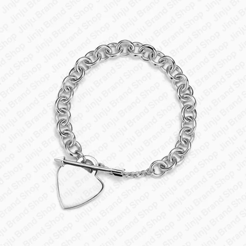 fine sterling silver jewelry 925 bracelet designer charm bracelet Hearts Girlfriend Lady gift luxury braclets bracelet designer for woman bracelets free shipping