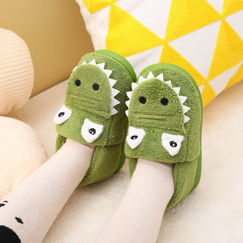 Adorable Fuzzy Dinosaur Slippers for Toddler Girls & Boys - Soft, Warm, and Cozy Indoor Shoes with Cute Prehistoric Pattern - Perfect for Little Ones' Daily Wear