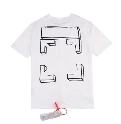 Men's T-shirts Summer t Shirt Mens Womens Designersoff Loose Tees Tops Man Casual Luxurys Clothing Streetwear Shorts Sleeve Polos Tshirts Sizes-xl Offs White