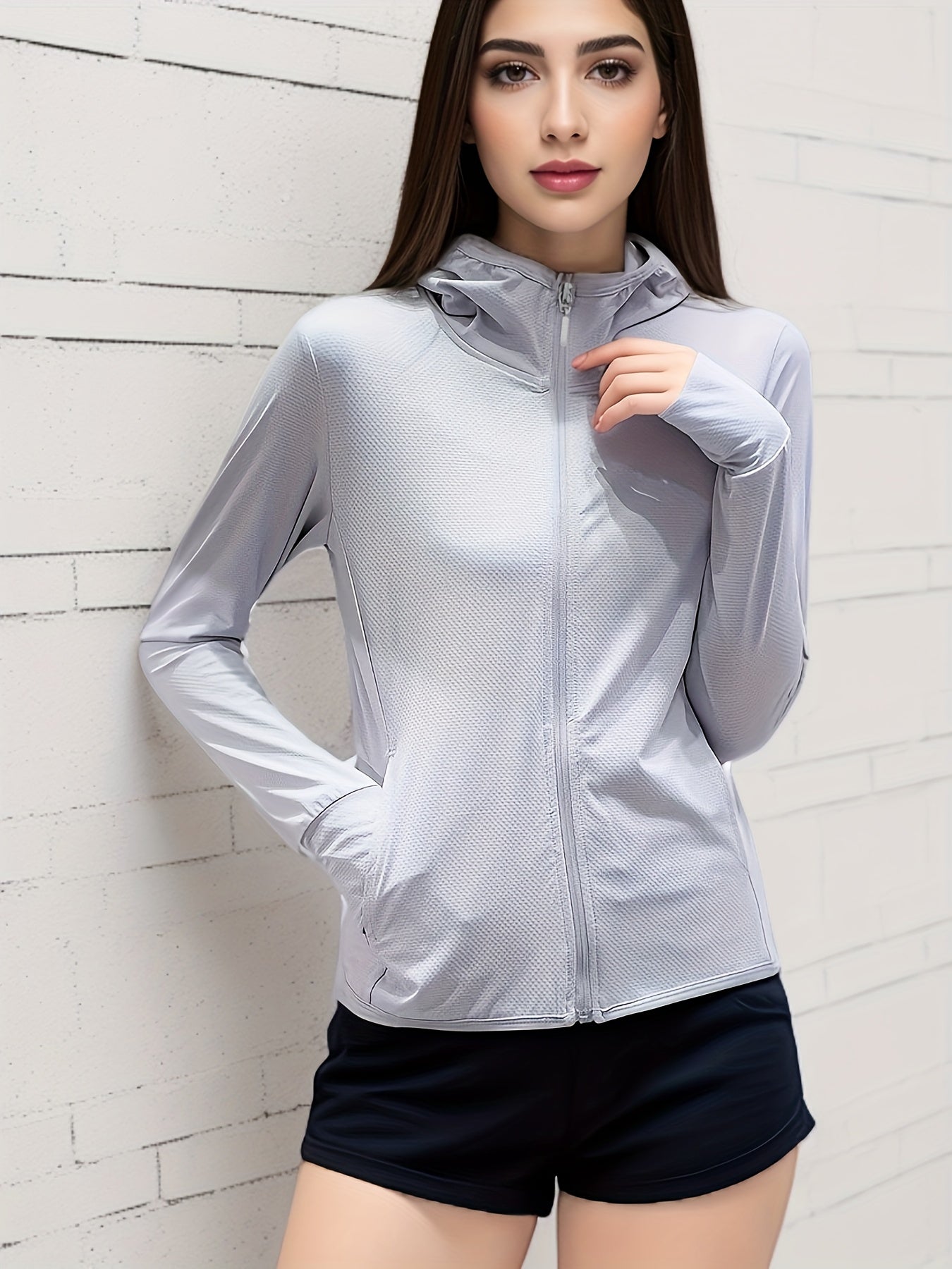 Summer Breeze Jacket - Ultra-Lightweight, Quick-Drying, UV Protective, Breathable, Thin, and Cooling Outdoor Ice Silk Top for Women - Perfect for Hiking, Camping, and Outdoor Activities