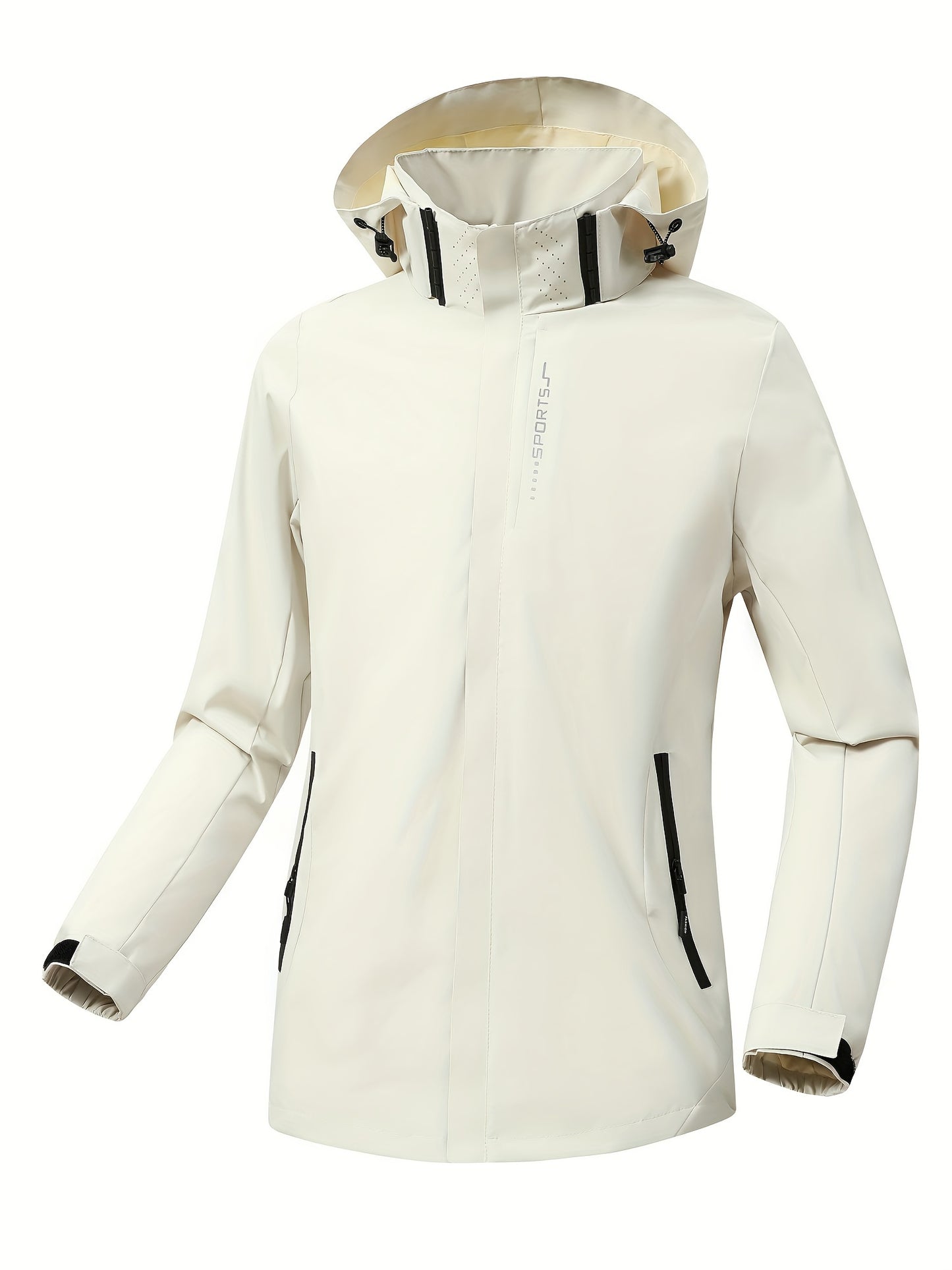 Womens All-Weather Adventure Jacket - Stylish Zipper Pockets, Windproof, Waterproof Hooded Design - Perfect for Hiking, Mountaineering & Outdoor Activewear