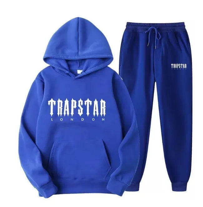 Mens hoodie Trapstar tracksuit and shooters tracksuit rainbow hoodedEmbroidery Plush Letter Decoration Thick sportswear men and women sportswear suit trousers