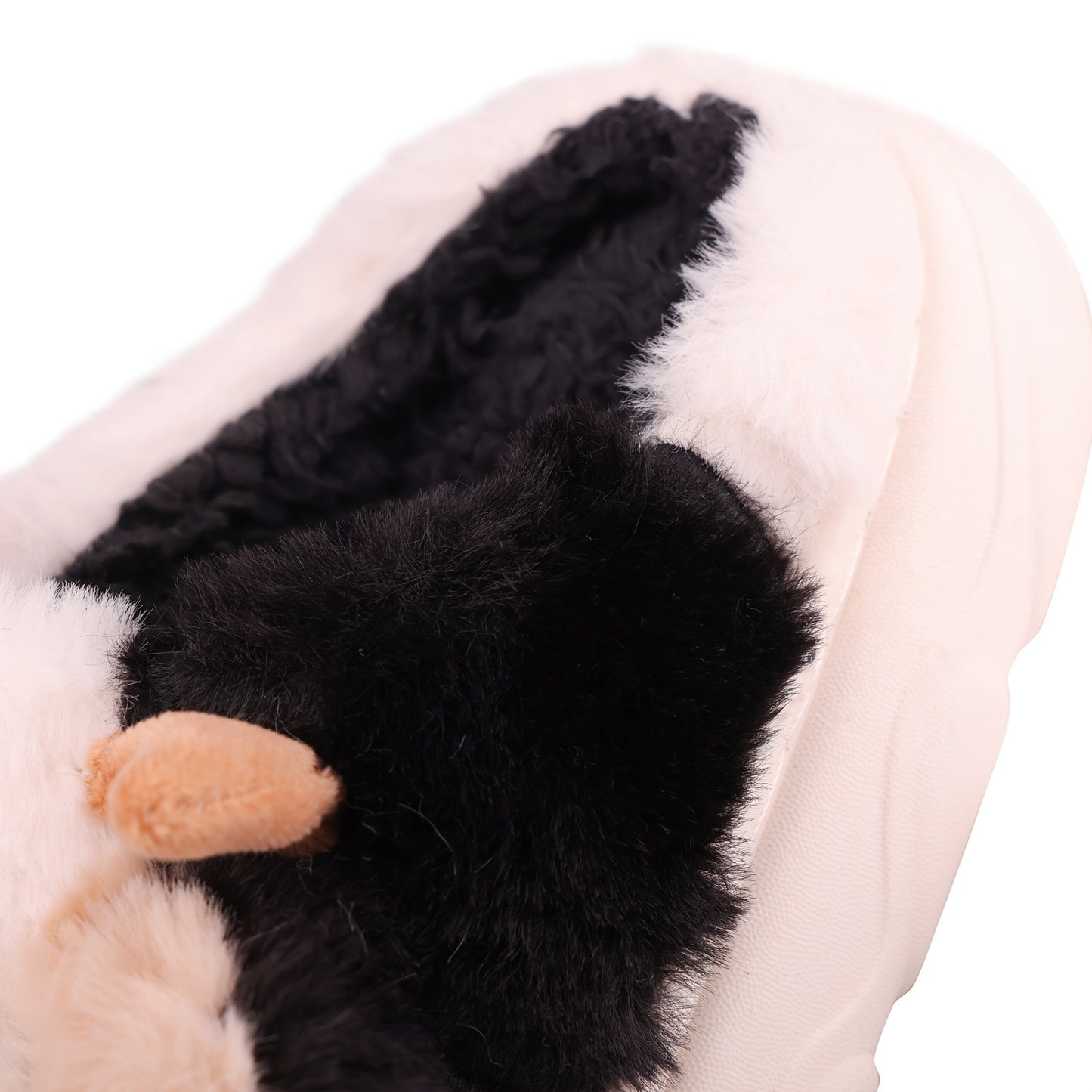 Cozy Cartoon Cow Plush Cotton Slippers - Soft, Warm, and Fuzzy for Winter Indoor Wear - New Arrival Home Slippers for Cold Weather