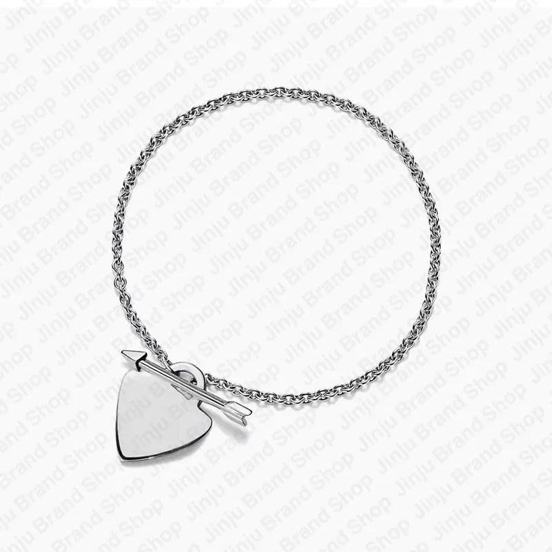 fine sterling silver jewelry 925 bracelet designer charm bracelet Hearts Girlfriend Lady gift luxury braclets bracelet designer for woman bracelets free shipping