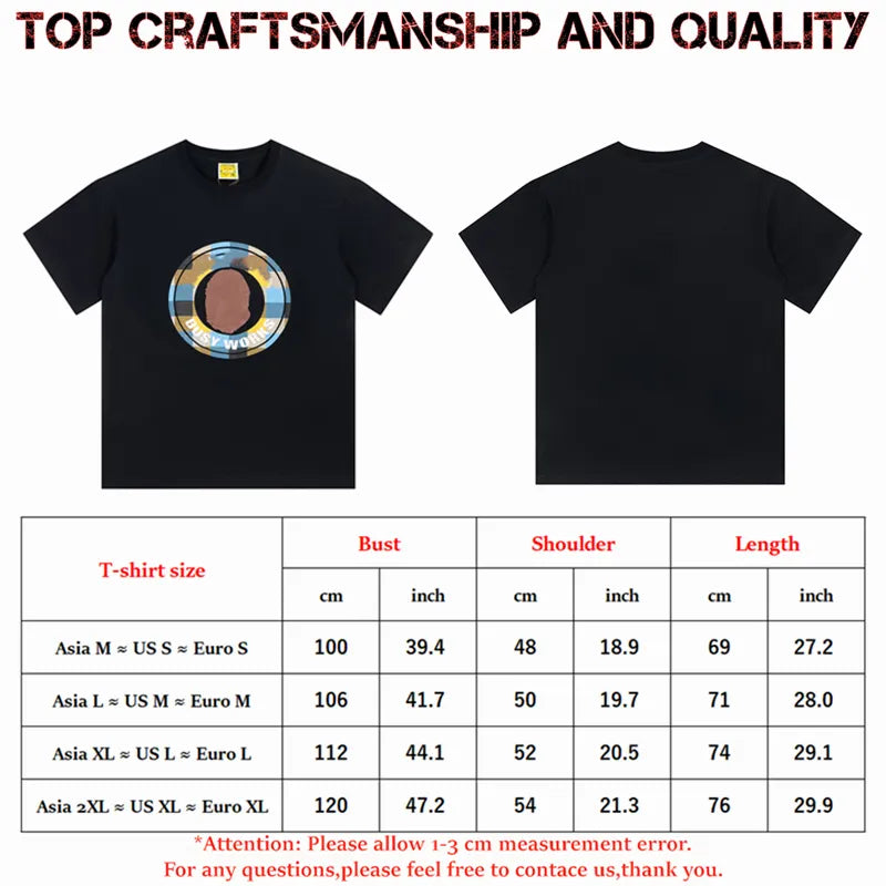 designer Mens T Shirts Top Craftsmanship mens womens Fashion tshirt Foam Print Short Sleeve Street Casual tees Cotton polo tshirts