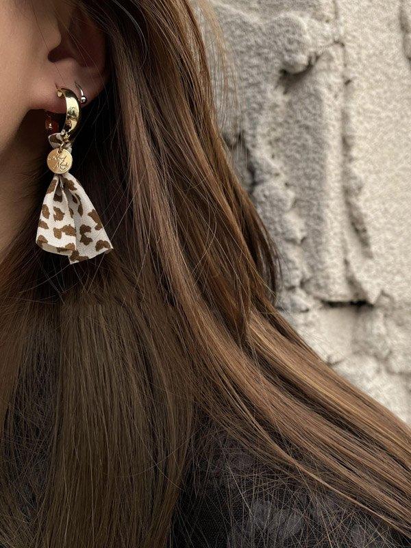 sengpan 2024 New Original Vintage Leopard Tasseled Earrings Accessories