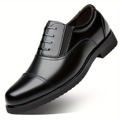 Classic Men's Formal Oxford Shoes - Durable Rubber Sole, Elegant Superfine Upper, Lace-up, for Wedding & Business