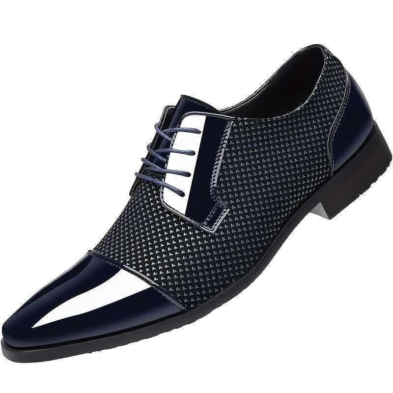 Elegant Men's Derby Shoes-Cap-toe Design, Comfortable & Versatile-Lace-up for Office & Formal Wear-Spring/Autumn Collection