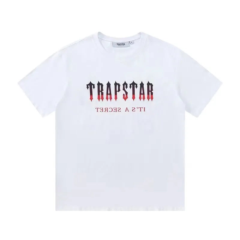 Trapstar Men's Tracksuits T Shirt Shorts 2-Piece Set Short Sleeve Beach Shorts Suits Fashion Letter Print Casual Running Walking Sports Suit S-3XL