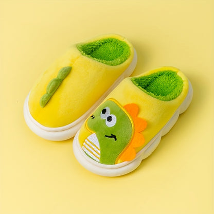 Cozy Cartoon Fleece House Shoes - Ultra-Comfortable and Cozy Design with Non-Slip Sole, Soft and Gentle Bottom, Perfect for Indoor Play and Lounging, Suitable for Both Boys and Girls, Ideal for Cold Autumn and Winter Days