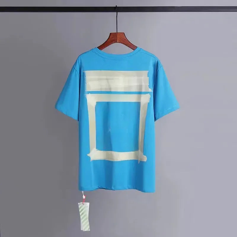 Designer T shirt mens luxury fashion brand clothing womens loose casual short sleeved top street graffiti diagonal stripes arrow shirt sports shirt couple Tshirt