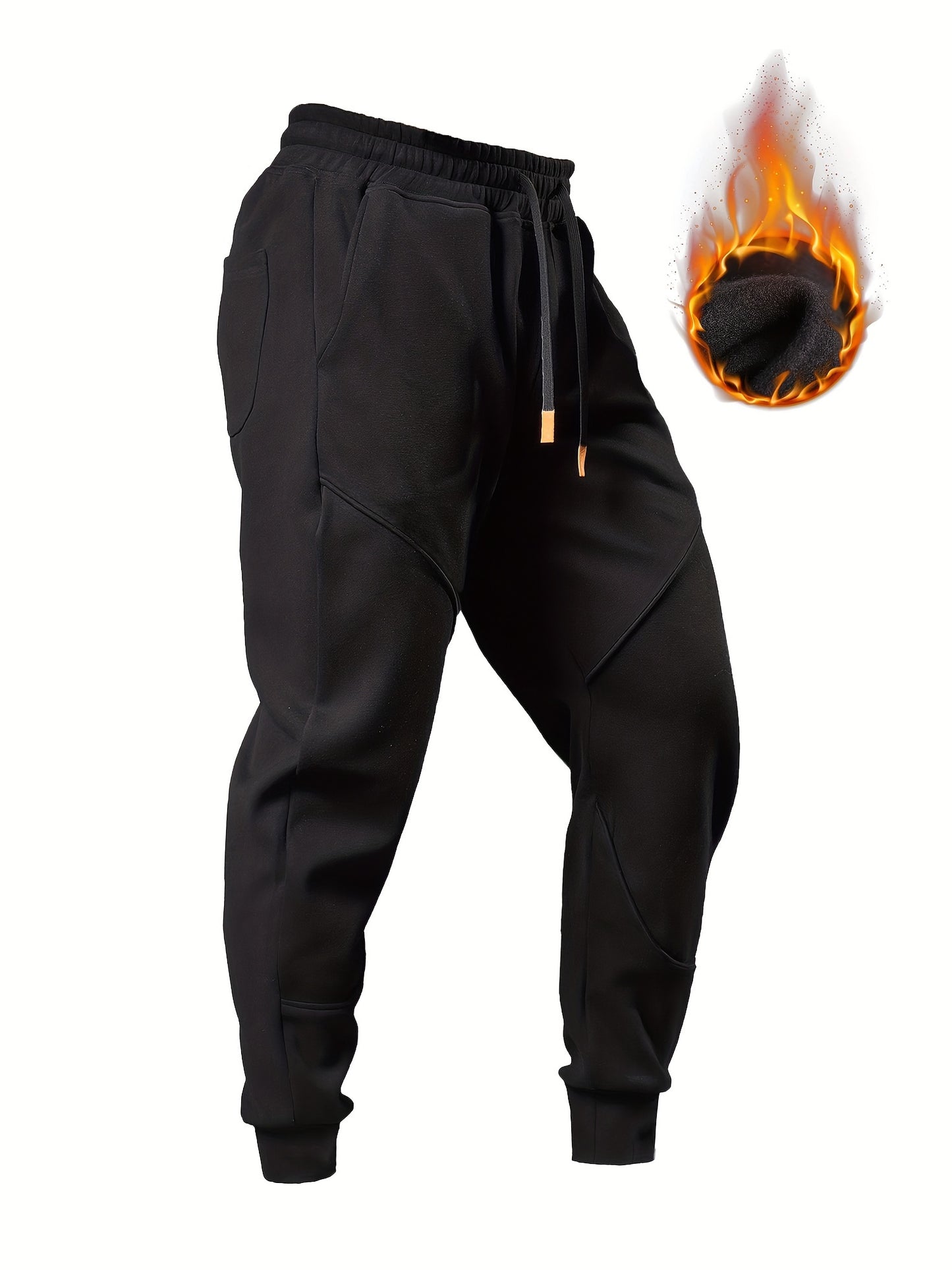 Men's Winter-Ready Fleece Joggers – Soft, Stretchy, & Durable Drawstring Sweatpants for Active Comfort