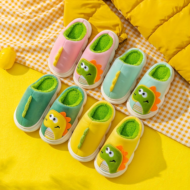 Cozy Cartoon Fleece House Shoes - Ultra-Comfortable and Cozy Design with Non-Slip Sole, Soft and Gentle Bottom, Perfect for Indoor Play and Lounging, Suitable for Both Boys and Girls, Ideal for Cold Autumn and Winter Days