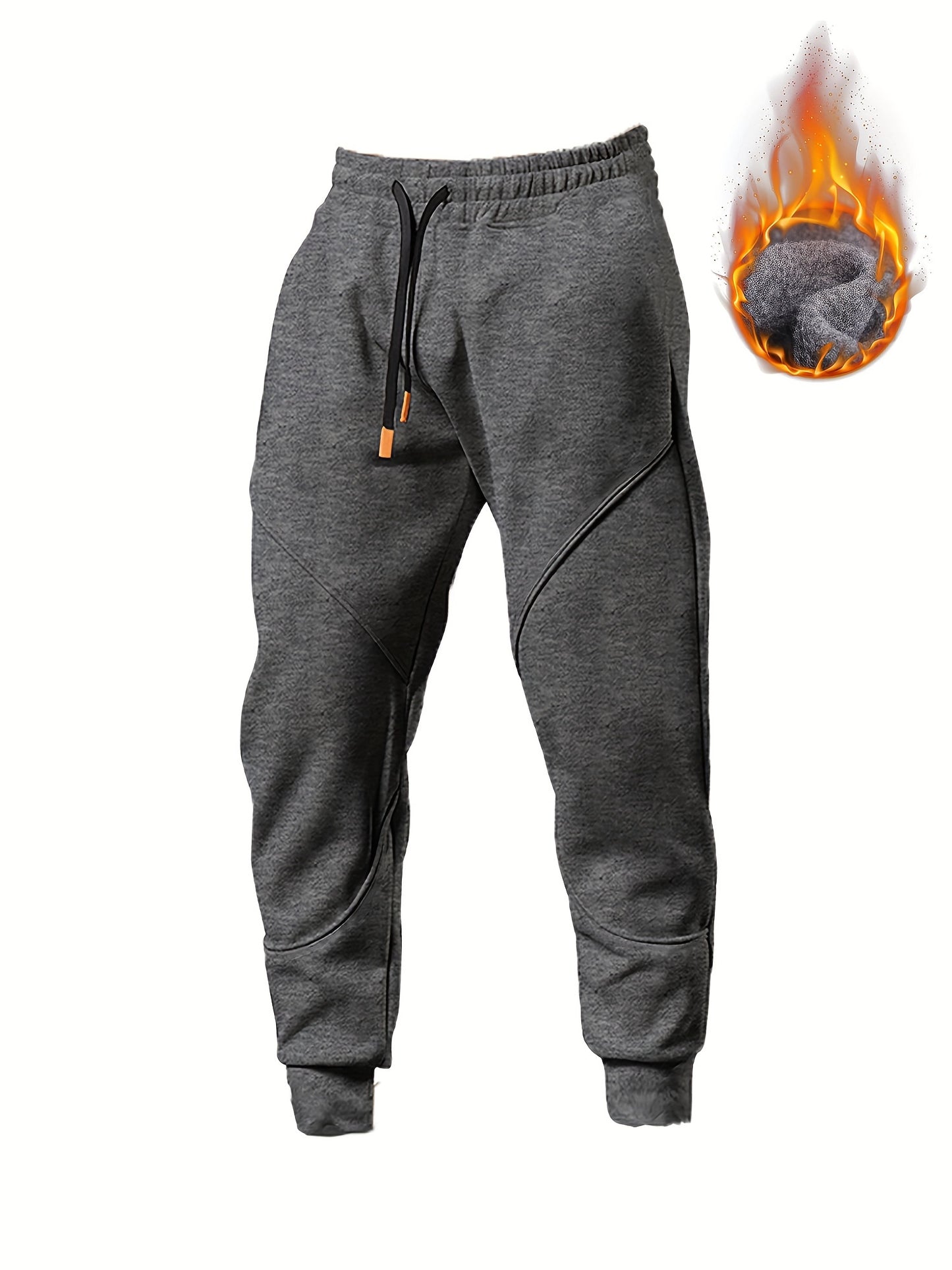 Men's Winter-Ready Fleece Joggers – Soft, Stretchy, & Durable Drawstring Sweatpants for Active Comfort