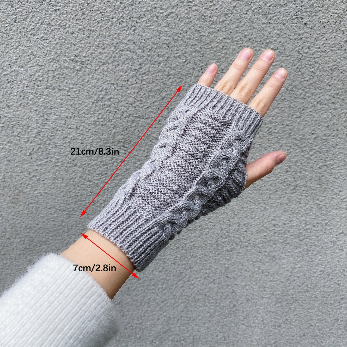 Thermal Fingerless Knit Long Gloves for Women - Soft, Warm, and Cozy Hand Warmers for Cold Winter Days - Fashionable Winter Accessories for Outdoor Activities