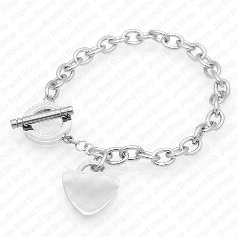 fine sterling silver jewelry 925 bracelet designer charm bracelet Hearts Girlfriend Lady gift luxury braclets bracelet designer for woman bracelets free shipping