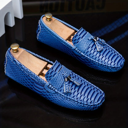 Stylish Men's Tassel Loafers | Non-Slip Rubber Sole & Comfy Insole | Ideal for All-Season Party Wear