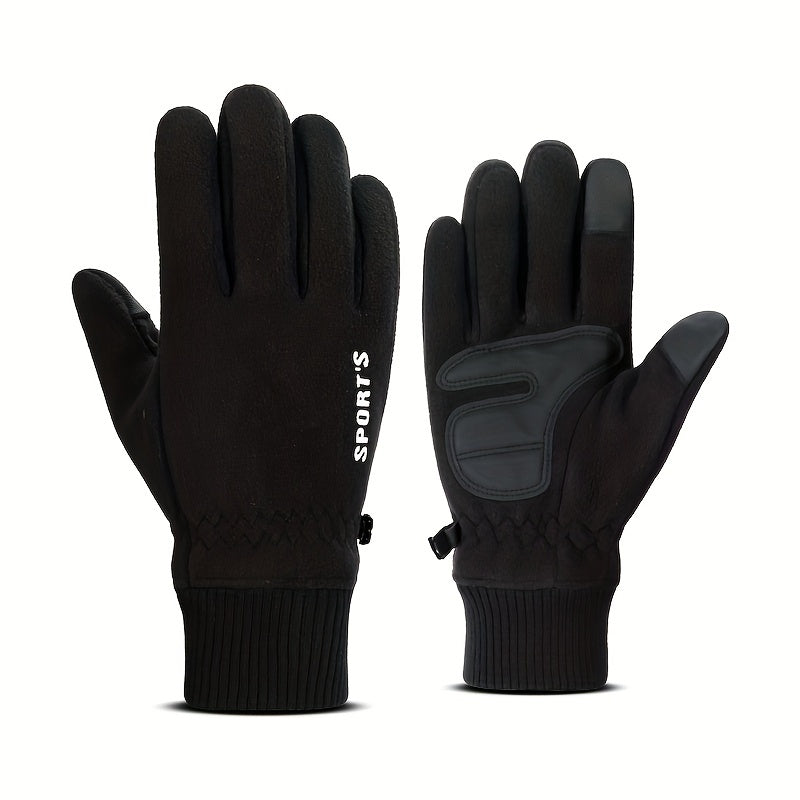 Winter Warm Gloves Flip Touch Screen Non-slip Stretch Gloves Outdoor Sports Cycling Skiing Gloves