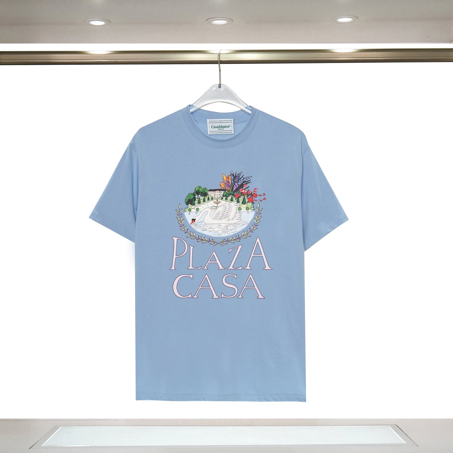 casablanc shirt Ment shirt designer t shirts Brand shirt Men casablanca tshirt Breathable TShirts Sleeve Top Tees casa US Size S-XXL