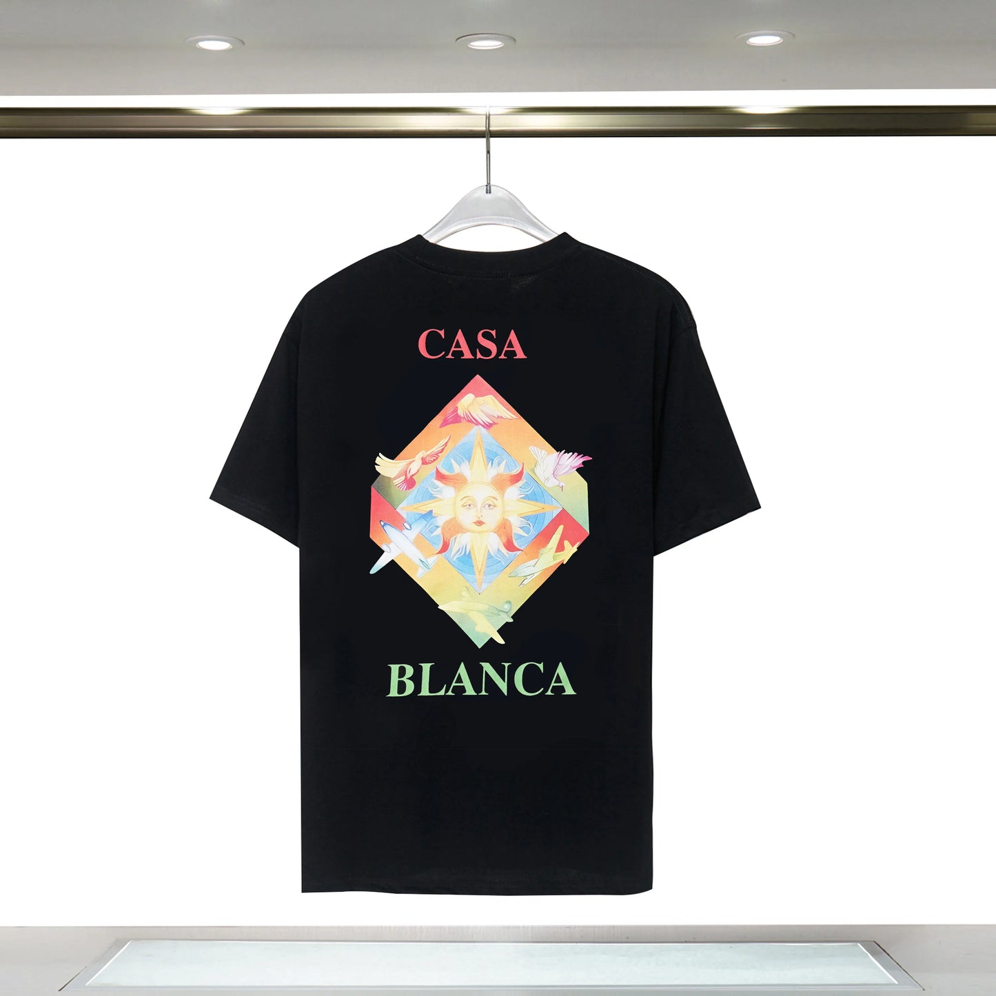 casablanc shirt Ment shirt designer t shirts Brand shirt Men casablanca tshirt Breathable TShirts Sleeve Top Tees casa US Size S-XXL