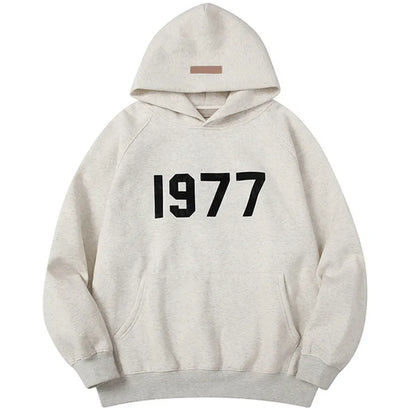 Fashion Fog Hoodie 1977 ESS Hoodies Mens Womens Pullover Hip Hop Tracksuit Oversized Sweatshirts Pants Set Casual Ladys Jumpers essentialsweatshirts Hoody