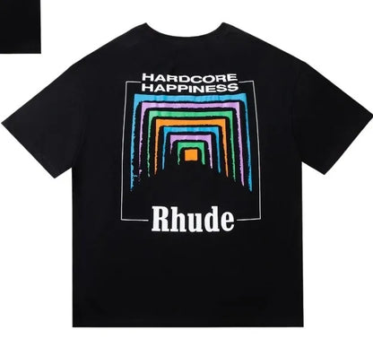 Spring Summer Rhude Shirt Man T Shirts Women Tees Skateboard Oversize Men Short Sleeve T-shirt Brand Men's T-shirts US SIZE S-XXL