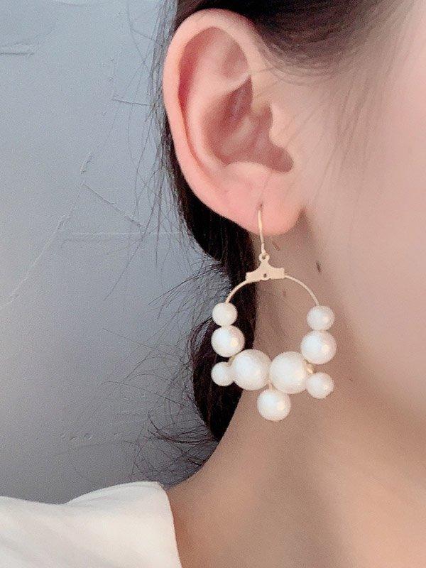 sengpan 2024 New French Vintage Pearl Earrings