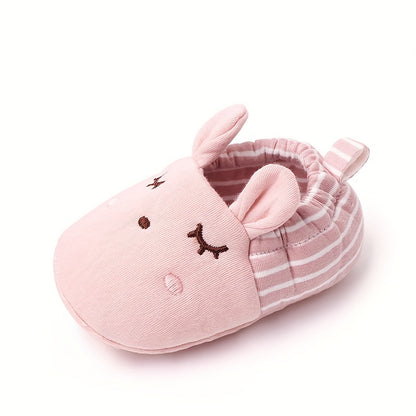 Adorable Cartoon-Themed Slip-On House Shoes for Baby Girls - Non-Slip, Comfy & Perfect for Indoor Spring/Fall Fun