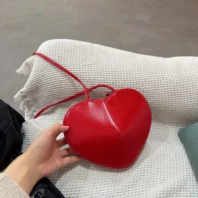 Evening Bags Fashion Peach Heart Shape Shoulder Bag Women  Trend Chic In Cute Purse Simple Versatile Brand Designer Small Cross