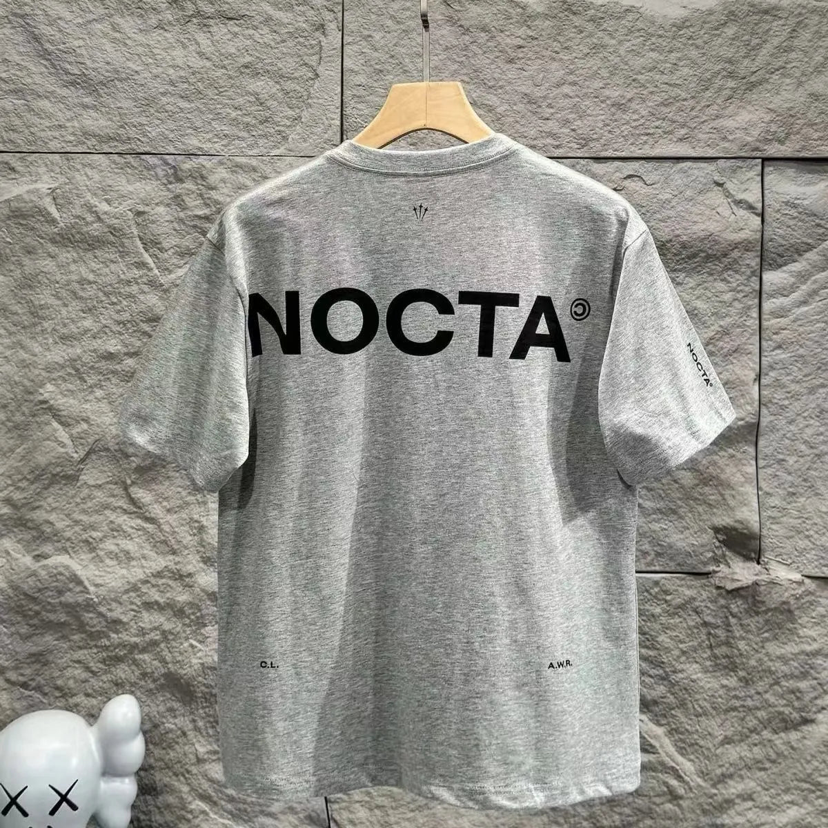 Men's T-Shirts Nocta functional draw short sleeve 100% Cotton T-shirt white outdoor round neck men's and women's tee printing leisure spring summer new