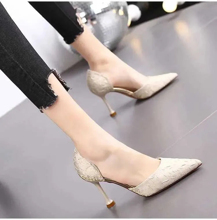 Dress Shoes New Pointed Toe Sexy Stiletto High Heels Women Shoe Heel Woman Womens Loafers Scarpe H240527