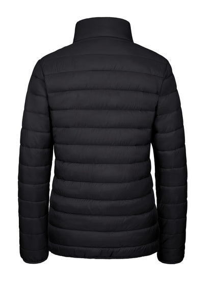 Bnokifin Quilted Puffer Jacket - Ultra-Lightweight, Comfort Soft, Warm, Windproof, Stylish, and Versatile Coat with Stand Collar, Full Zipper, Elastic Cuffs, 4 Pockets, and Perfect for Office Work, School, Travel, Outdoor Activities, and Daily Wear