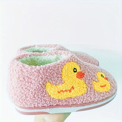 Cozy Cartoon Slippers for Kids - Warm, Non-Slip Indoor Shoes with Soft Sole for Boys & Girls, Perfect for Fall/Winter